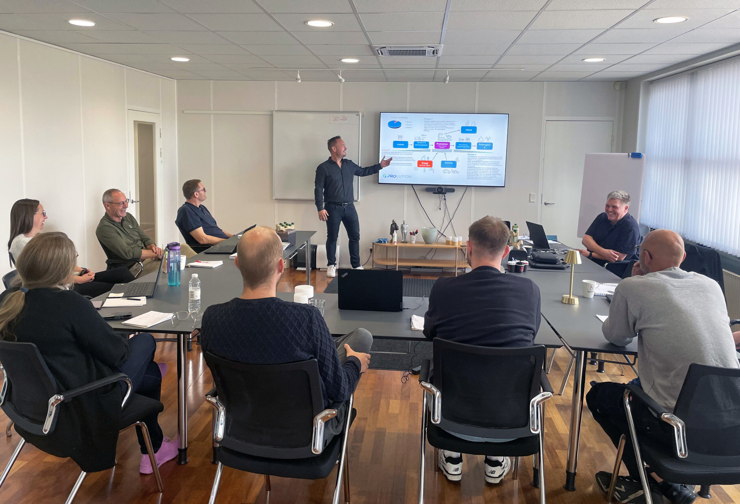 ESG workshop med rådgivning hos ProLution - virksomheder lærer om bæredygtighedsrapportering